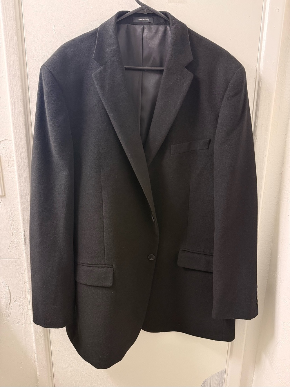 CIRCOLA MODA Men 48L Suit Jacket Blazer Classic Black Brown Tailored